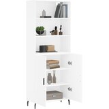  Visoka komoda bijela 69,5x34x180 cm konstruirano drvo | shoptok.hr