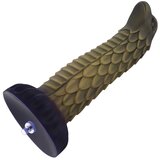 HiSmith HSA120 Squama Beast Silicone Dildo KlicLok 8.5" Brown Cene