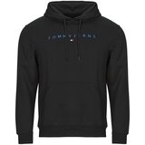 Tommy Jeans Puloverji TJM REG LINEAR LOGO HOODIE EXT Črna Cene
