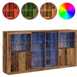  Skrinja s LED svjetlima stari drvo 202x37x100 cm inženjerska drva skrinja s LED svjetlima stari drvo 60.5x37x100 cm skrinja s | shoptok.hr