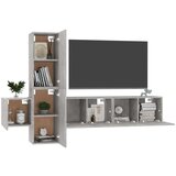  Komplet TV omaric 5-delni betonsko siva iverna plošča, (20732582) | Shoptok.si