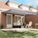  Okvir tende Plava i bijela 450 × 300 cm Poliester s PU premazom | shoptok.hr