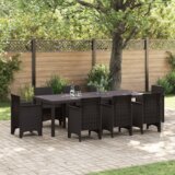 vidaXL Vrtni stol smeđi 250x100x73 cm Polipropilen, Vrtni stol smeđi 100x100x73 cm Polipropilen, Vrtni stol smeđi 150x100x73 cm Polipropilen | shoptok.hr