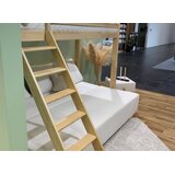  dječji krevet na kat Sofino na razvlačenje - svijetlo drvo - 90x200/140x200 cm | shoptok.hr