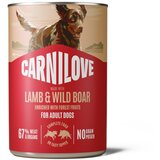 Ekonomično pakiranje Carnilove Dog in Paté 12 x 400 g - Janjetina i divlja svinja | shoptok.hr