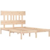  Posteljni okvir iz trdnega lesa 200x200 cm, (20647281) | Shoptok.si