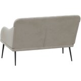  Klupa svjetlosiva 110 x 76 x 80 cm baršunasta | shoptok.hr