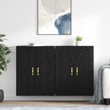  Kabinetski zidni Zidne 2 pcs Crni hrast 69,5 x 34 x 90 cm | Eponuda.com