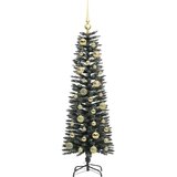 vidaXL Umjetno božićno drvce s stalakom Zelena 40.5 x 40.5 x 120 cm | shoptok.hr