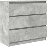  Komoda betonsko siva 80x35x76 cm inženirski les | Shoptok.si