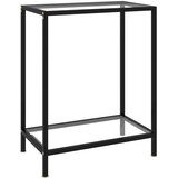  Konzolni stol prozirni 60 x 35 x 75 cm od kaljenog stakla | shoptok.hr