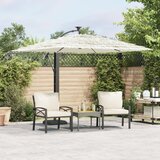 Vrtni suncobran s čeličnom šipkom bijeli 246x246x230 cm | Eponuda.com
