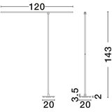 Nova Luce Mat črna kovinska LED stoječa svetilka z upogljivo konstrukcijo/zatemnitvena (višina 144 cm) Tenso – | Shoptok.si