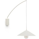 Kave Home Kremno bela stenska svetilka ø 35 cm Kally – | Shoptok.si