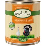  Varčno pakiranje Lukullus 24 x 800 g po posebni ceni - Puranja srca & goska | shoptok.hr