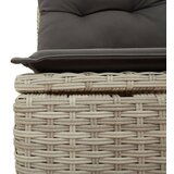 vidaXL 6-dijelni set vrtnih sofa od poliratana s jastucima svjetlosivi | shoptok.hr