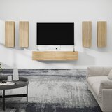 The Living Store Komplet TV omaric 6-delni sonoma hrast inženirski les - Komplet TV Omaric, (21374785) Cene