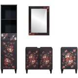  Set ormarića za kupaonicu s ladicama 4 pcs Čvrsto drvo manga | Eponuda.ba