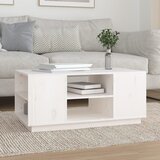 The Living Store Klubska mizica bela 90x49x40,5 trdna borovina - Klubska Mizica, (21573033) Cene