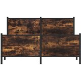 Metalni okvir kreveta bez madraca boja hrasta 140x200 cm | shoptok.hr