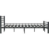  Posteljni okvir črn jeklen 140x200 cm, (20645625) | Shoptok.si