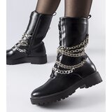 Gemre Black insulated ankle boots with chain Carroll | shoptok.hr