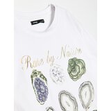 Sinsay Pamučna majica s printom | shoptok.hr
