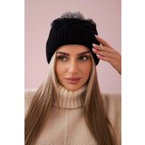 Kesi marka niezdefiniowana Cap with fleece Ilona K218 black+gray Cene