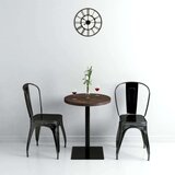 vidaXL Okrugli stol za bistro od MDF-a i čelika 60 x 75 cm tamni pepeljasti Cijene