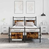 vidaXL Okvir kreveta bez madraca boja hrasta 120 x 190 cm drveni | shoptok.hr