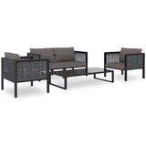 vidaXL Modularna kutna sofa od poliratana s lijevim naslonom antracit | shoptok.hr
