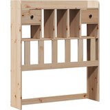 Krevet s regalom za knjige bez madraca 90x200 cm od borovine | Eponuda.com