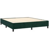  Krevet s oprugama i madracem tamnozeleni 160x200 cm baršunasti | shoptok.hr