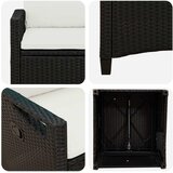  Vrtna stolica 2 pcs Crna i Krema 56 x 60 x 112 cm | shoptok.hr
