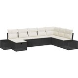  Sjedeća garnitura za vrt 8 kom. Crna poliratan 319 x 209 x 85 cm | Shoptok.si