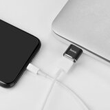hoco. OTG adapter (UA5) - USB-A na USB Type-C Plug & Play 480 Mbps - črn | Shoptok.si