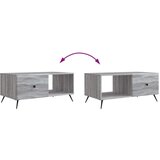  Klubska miza Siva Sonoma 90 x 50 x 40 cm Inženirski les, (5000295544) | Shoptok.si