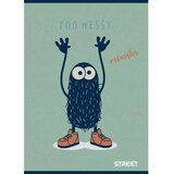 STREET Zvezek Monsters A4 črte z robom | Shoptok.si