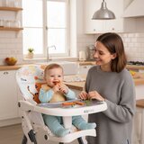 ECO TOYS sklopiva hranilica za bebe s igračkama, bijela | shoptok.hr