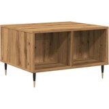 Maison Chic Klubska mizica - kavna mizica - Nizka mizica artisan hrast 60x50x36,5 cm inženirski les, (21754193) Cene
