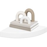  Plutajuće kutne police 4 kom bijele 25 x 25 x 3,8 cm MDF | shoptok.hr