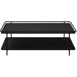 Črna kovinska klubska mizica 55x110 cm Yuba –