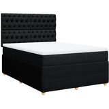  Krevet s oprugama i madracem crni 140x200 cm od tkanine | shoptok.hr