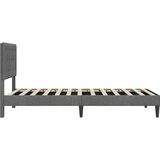  Krevetna konstrukcija s uzglavljem Tamnosiva 80 x 200 cm Baršun | Eponuda.com