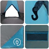  Teepee šator s krovom Plava i siva 490 x 410 x 210 cm | shoptok.hr