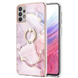 INORCO Za Samsung Galaxy A53 5G YB IMD Series-10 Marmorni vzorec, mehka torbica za telefon TPU IMD Galvaniziran obroč, pokrov na stojalu, (22034824) | Shoptok.si