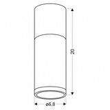  Plafonsko svetlo TUBA GU10/15W/230V | Eponuda.com