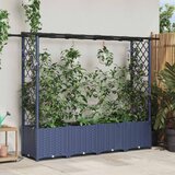  Povišeni krevet s mrežom i krovom Siva 203 x 40 x 138 cm PP | shoptok.hr