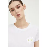 Armani Exchange Pamučna majica boja: bijela