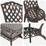  Vrtni set za objed 7 pcs Bronzana Aluminij | shoptok.hr